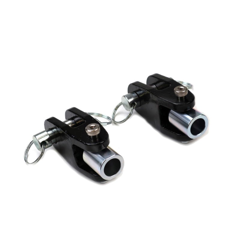 Roadmaster 035 Pair of Steel Off Road Bumper Adapters fits Bumpers with 3/4" Thick D Tab & 7/8" Diameter Shackle Holes | Durable Powder Coat | Heavy Duty | Easy Installation - Image 1